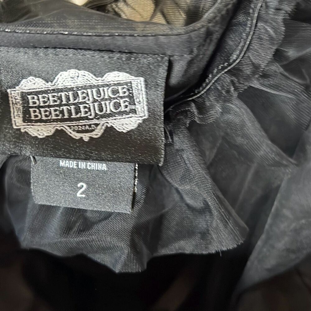 Hot Topic Beetlejuice Beetlejuice Delores Lace-Up Dress Plus Size 2 Nwt - Picture 5 of 8